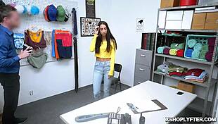 brunette babe kiarra kai feels ecstatic bouncing on cock and moaning with pleasure.