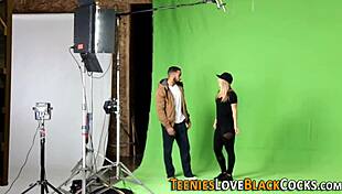 Blonde teen 18+ gets pounded by huge dick, can she handle it?