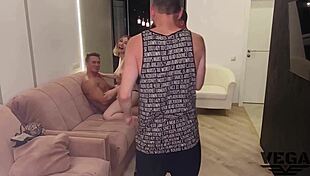 Oh No, Stepmom Walked In On My Tiny 18+ Stepsister Sucking My Cock!