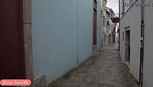 Jeny Smith Bound In Public Strap Bondage