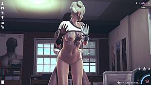 anime 3d dogs in an intriguing adventure