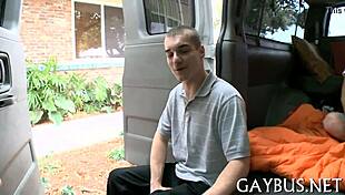 NON-PROFESSIONAL HOMOSEXUAL SEX in casual setting.