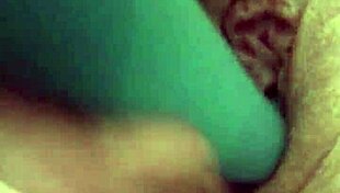 Pussy Dripping Onto Vibrator Toy