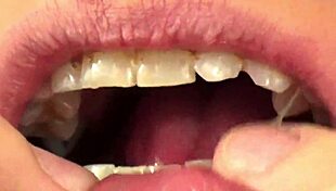 Watch fifi foxx's mouth vore close up eating gummy bears