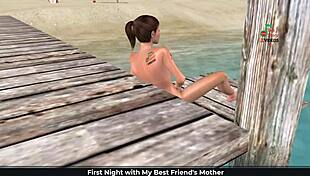 WATCH this cute girl MASTURBATE on the BEACH!