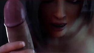 She takes hard anal fucking in this 3d hentai animation.