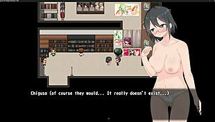 Magical girl explores big tits in hentai game