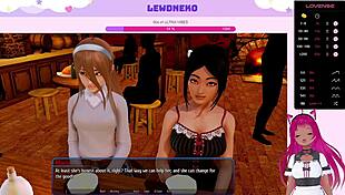 Vtuber Lewdneko Feels Intense Pleasure In Harem Hotel Part 26