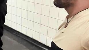 Intriguing public blowjob at the construction site with the bricklayer!