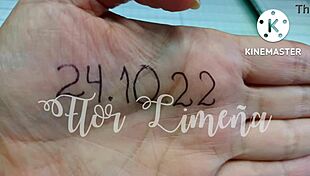 peruvian girl toys her ass at work