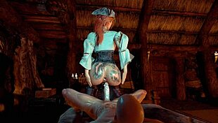 Monster Cock Takes Wife's Ass In 3D Hentai.