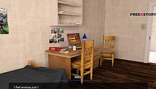 I's watchin' my landlady's nude yoga poses and shakin' my hard dick