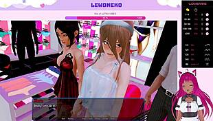 Vtuber Lewdneko Feels Intense Pleasure In Harem Hotel Part 26