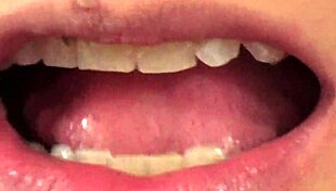 Watch fifi foxx's mouth vore close up eating gummy bears