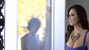 Teen and Step Mom Ride Big Black Cock with Stunning Big Tits