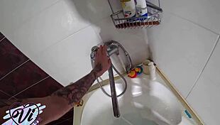 Teen Masturbates Pussy In The Bathroom - Underwater Shooting