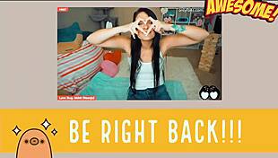 This cute nerdy goth girl is masturbating on webcam with toys.