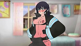 Anime hentai parody where I spray growth perfume on a girl