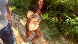 Me And Friend Take Hot Girl To Waterfall For Sex