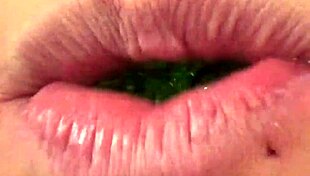 Watch fifi foxx's mouth vore close up eating gummy bears