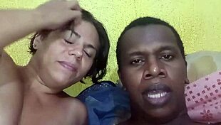 Gay guy fucks naughty girl with monster cock in room