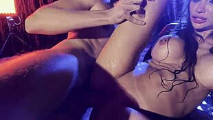 Monika fox did a striptease and let herself be fucked in the rain free