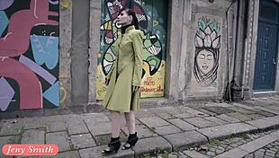 Jeny Smith Bound In Public Strap Bondage