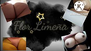 peruvian girl toys her ass at work