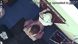 anime 3d dogs in an intriguing adventure