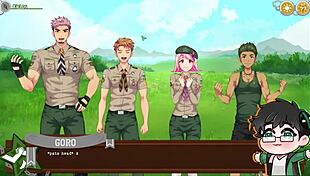 yoshinori's sex drive with scoutmaster in camp?