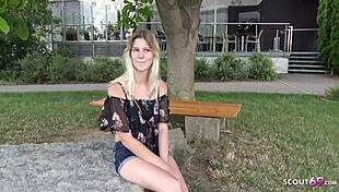 German Scout Fucks Young Student Lara for Cash