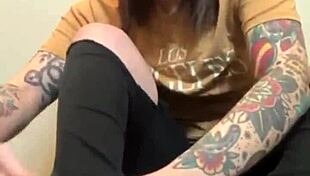 A Woman Sneaks A Quick Squirt At The Office