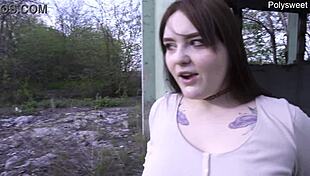 Russian blowjob at an abandoned construction site