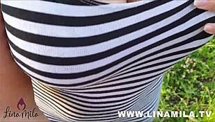 Watch this shy young German girl give an outdoor blowjob and swallow cum!