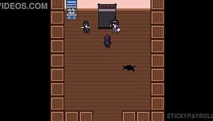 at the spunkstock festival, a babe in silver hair anime cosplay gets fucked by a monster in this hentai game part 4