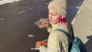 Man, I was starvin so she did anythin for food! pov blowjob, missionary, cowgirl, doggystyle, creampie on tight ass.