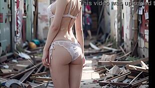 Found Japanese Student Girl in Abandoned School