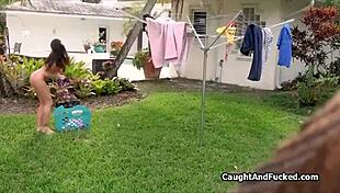 laundry day with neighbor