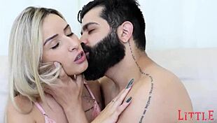 Perfect blonde enjoys intimate session