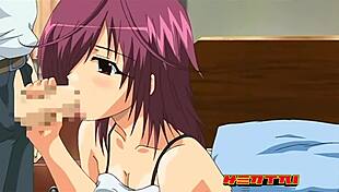 Suggestive Scene of Step Siblings Caught in Hentai Action