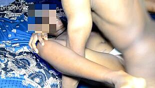 Young Woman Enthusiastically Riding a Large Penis