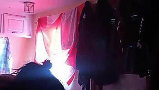 Sucking a deep load from canadian slut's blowjob