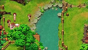 hentai game daily life of my countryside -español- parte 11 me descubren espiando la piscina