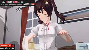 Uncensored Japanese hentai anime features handjob and blowjob, asmr earphones recommended