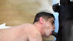 Twink Austin Chandler fucks hard with Krave Melanin in raw action