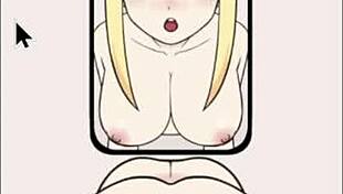 Girls sticking together with one on the wall in 3d anime porn 😏