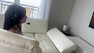 goth gamer stepsister in household fantasy with asteria jade