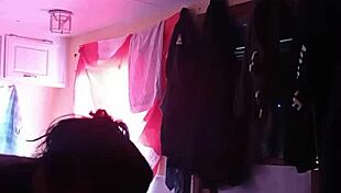 Sucking a deep load from canadian slut's blowjob