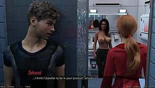 I-I nearly got caught by that big tits indian milf in space!