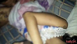 I watch my wife Kally get cummed by two guys in gangbang